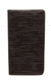 Louis Vuitton Black Epi Leather Checkbook Wallet