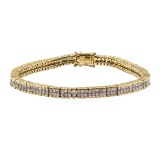 5.95 ctw Diamond Bracelet - 14KT Yellow Gold