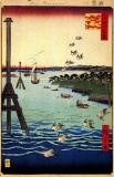 Hiroshige View of Shiba Coast