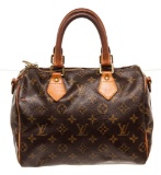 Louis Vuitton Brown Speedy 25cm Satchel Bag