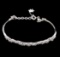 0.87 ctw Diamond Bracelet - 14KT White Gold