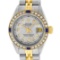 Rolex Ladies 2 Tone Slate Grey Diamond 26MM Datejust Wristwatch