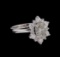 1.74 ctw Diamond Ring - 14KT White Gold