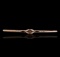 14KT Rose Gold 0.17 ctw Ruby and Pearl Antique Pin