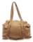 Prada Beige Cervo Leather Buckle Tote Bag