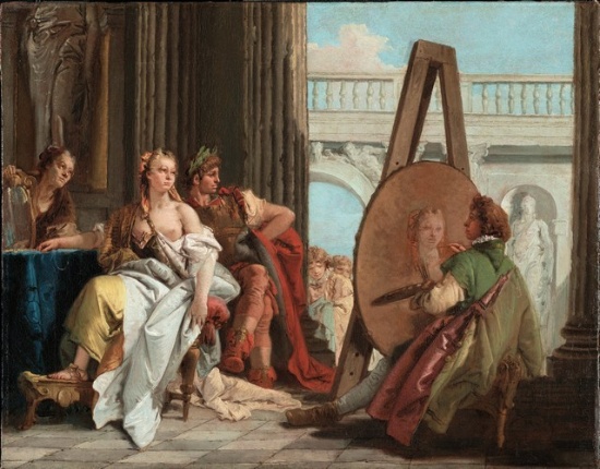 Tiepolo - Alexander the Great and Campaspe in the Studio