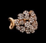 14KT Rose Gold 0.86 ctw Diamond Ring