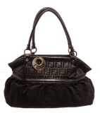 Fendi Black Chef Zucca Shoulder Bag