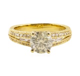 1.67 ctw Diamond Ring - 18KT Yellow Gold