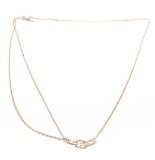 Hermes Silver Chain D Ancre Necklace