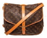 Louis Vuitton Brown Saumur 35cm Crossbody Bag