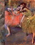 Edgar Degas - Two Dancers Behind The Scenes