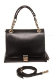 Miu Miu Black Leather Chain Handbag