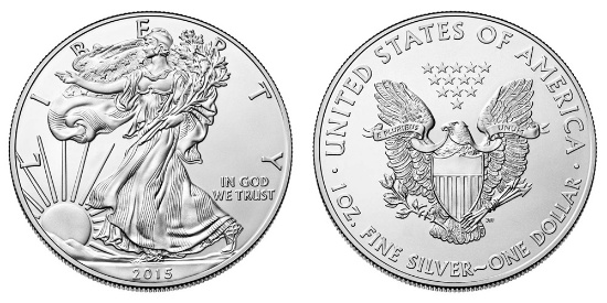 2015 American Silver Eagle .999 Fine Silver Dollar Coin