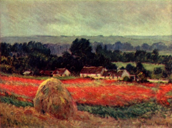 Claude Monet - The Poppy Blumenfeld (The Barn)