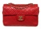 Chanel Red Classic Single Flap Shoulder Bag