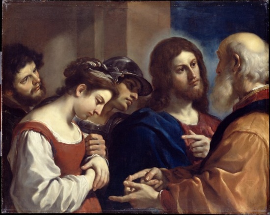 Guercino - The Woman Taken in Adultery