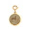 Hermes Gold Tone Corozo Top Pendant