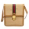 Gucci Beige Canvas Sherry Line Vintage Shoulder Bag