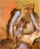 Edgar Degas - Seated Female Nude Drying Neck And Back