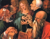 Albrecht Dï¿½rer- Christ Teaches the Learned Men