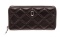 Marc Jacobs Black Quilted Leather Long Zippy Wallet