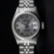 Rolex Ladies Stainless Steel Slate Grey Roman 26MM Oyster Perpetual Datejust