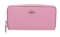 Coach Pink Leather Accordian Zippy Wallet