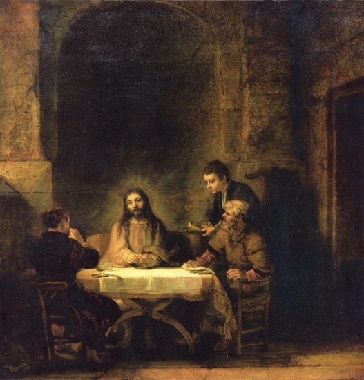 Rembrandt - Christ in Emmaus [2]