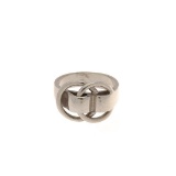 Hermes Silver Deux Anneaux Ring