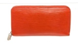 Louis Vuitton Red Epi Leather Zippy Wallet