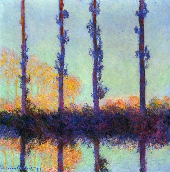 Claude Monet - Four Poplars