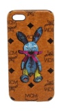 MCM Cognac Visetos Coated Canvas Rabbit iPhone 5 Hard Case