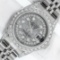 Rolex Ladies Stainless Steel Quickset Meteorite Diamond Lugs Jubilee Datejust Wr