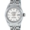 Rolex Ladies Stainless Steel Silver Index 26MM Quickset Datejust Wristwatch With