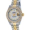 Rolex Ladies 2 Tone MOP Diamond Lugs Datejust Wristwatch