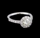 1.52 ctw Diamond Ring - 14KT White Gold