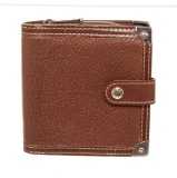 Louis Vuitton Brown Leather Compact Zippy Wallet