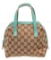 Gucci Brown Canvas Small Handbag