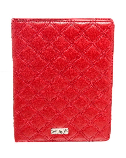 Marc Jacobs Red Tufted Leather Tablet Case
