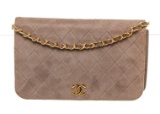 Chanel Brown Leather Full Flap Shoulder Bag