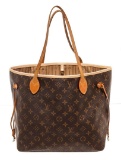 Louis Vuitton Brown Monogram Canvas Neverfull MM Totes Bag