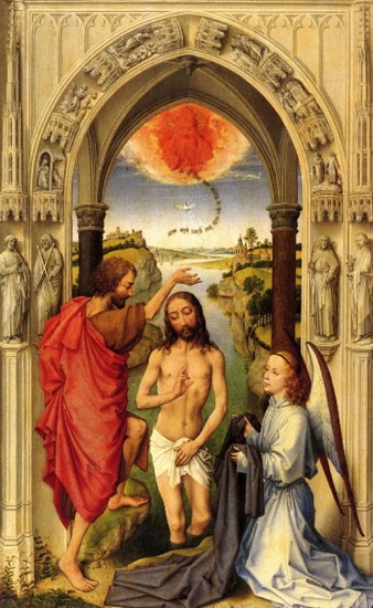 Rogier van der Weyden - Baptism of Christ