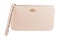 Coach White Crossgrain Leather Wristlet