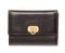 Ferragamo Black Calfskin Leather Compact Wallet