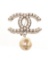 Chanel Silver CC Brooch