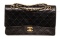 Chanel Black Caviar Leather Classic Double Flap Shoulder Bag