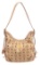 MCM Ivory Canvas Hobo Bag