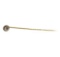 White Crystal Stick Pin - Yellow Gold Plated