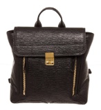 Phillip Lim Black Pashil Leather Backpack Bag